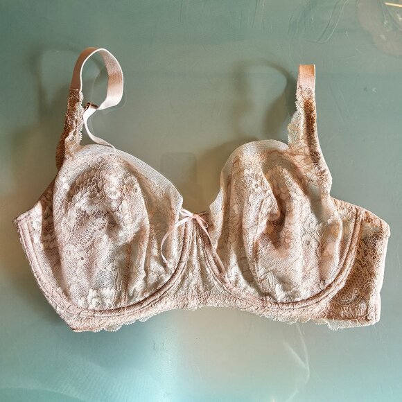 Beautiful lace Skarlett Blue bra - Size 34DDD - Minx Lace Balconette - Picture 2 of 10